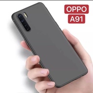 OPPO A91 Case Black Silicone Shockproof Soft TPU Phone Case