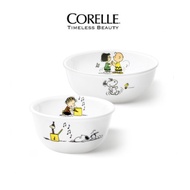 [CORELLE] SNOOPY Color Bowl 2p Set (Rice Bowl & Soup Bowl) / Dinnerware / Tableware
