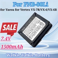 7.4V 1500mAh Walkie Talkie for FNB-80Li FNB-58Li Battery for Yaesu for Vertex VX-7R VX-6 VX-6R VX-5R