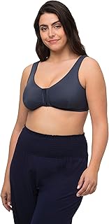 Women's Front Closure Bustier Cup C/D-E/F, Black, 105, black, 46DDD