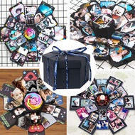 【Ready Stock】Photo Album Surprise Box Wedding Love Memory Folding Multi Layer DIY Valentines Day Birthday Anniversary Explosion Gifts