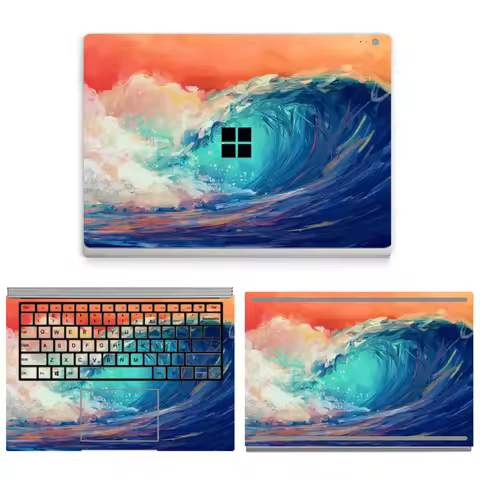 Laptop Skins for Microsoft Surface Book 1/Book 2 13.5 15'' Painted Vinyl Stickers for Surface Book 3