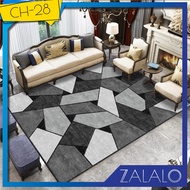 ZALALO 160cm x 230cm / 140cm x 200cm CH Nordic Style 3D Floor Mat Carpet High Quality Polyester Bedr