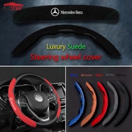 Mercedes Benz New High-grade Suede Steering Wheel Cover Car Decorations Accessories for W176 W246 W204 W205 W212 W213 W221 W222