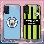 YA-24 Manchester City HD Softcase Glossy Glass for OPPO A16 A16S A54S A95 A74 F19 F19S Reno 6 Lite