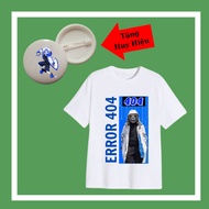 Children's t-shirts with images of Error 404, Error 505, Error 606, Error 707, Error 303, Error 101 