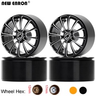 Alloy 2.6 inch Beadlock 12mm 17mm Wheel Rims Hub For RC 1/7 1/8 tires MK07 Axial 4082 H8H CROSS