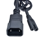 C18 to C7 Extension Power Cord,IEC 320 C7 Female to C18 Male Power Adapter Cable For PDU UPS,2Pin C1