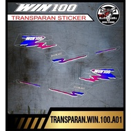 TRANSPARENT STRIPING WIN 100 STICKER TRANSPARENT LIST WIN 100 CODE A01