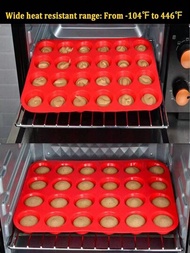 1個廚房餐廳不粘硅膠烘焙模具,適用於烤餅干,蛋糕,泡芙和小甜點,適用於烤箱