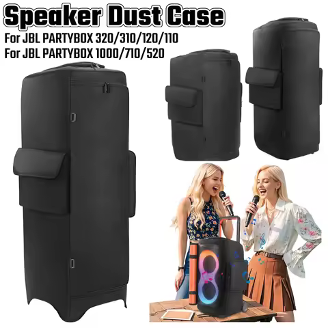 Padded Speaker Protective Cover Case Waterproof Double-Sided Speaker Storage Bag for JBL PARTYBOX 10