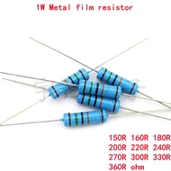 20pcs 1W Metal film resistor 1% 150R 160R 180R 200R 220R 240R 270R 300R 330R 360R 150 160 180 200 22