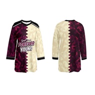 Axelent Prints Family Fiesta jersey purple custom knitted T-shirt sports T-shirt long sleeved short 