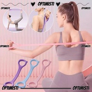 OPTIMISTI8E 8-Line Puller, Multi-functional Silicone Rope Yoga Tensioner, Portable Elastic Band 8-Sh