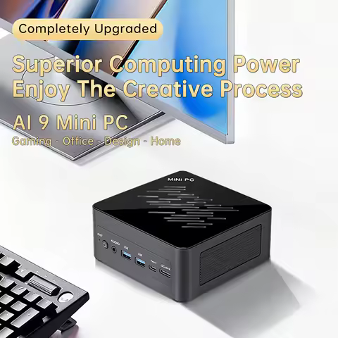 Topton OCuLink AMD Ryzen AI 9 HX 370 Gaming Mini PC R7 PRO 360 USB4 2x2.5G LAN 2xNVMe Mini Desktop C