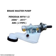 NEW BRAKE MASTER PUMP PERODUA MYVI 1.3 AT / MT 2006 - 2017 ABS 2 PIPE 47201-BZ040 BRAKE MASTER CYLIN