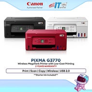 Canon PIXMA G3770 Wireless Ink Tank Printer All-in-One Print Scan Copy WiFi High Yield Printer