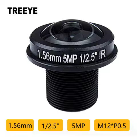 HD 5MP Fisheye lens 1.56mm CCTV Lens S / M12 Lens IR 1/2.5" 5.0Megapixel Video IP Camera 185D Wide A