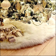 Christmas Plush Tree Skirt Pure White Long Hair Christmas-Tree Skirt 78cmChristmas Tree Decoration Tree Skirt