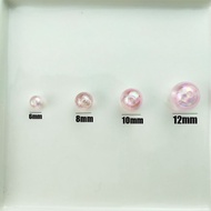 M1. 20-100pcs | Manik Akrilik Bulat Bola Warna Warni | Un 6/8/10/12mm