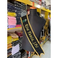 Custom Embroidered Graduation Sash (experis) selempang sulam
