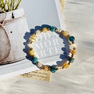 鈦金貔貅 鈦晶 月光石 藍綠晶 天然石 水晶 手鍊 手環 客製