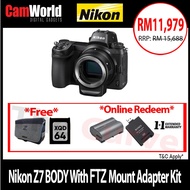 Nikon Z7 BODY With FTZ Mount Adapter Kit