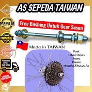 ( AS TAIWAN UNTUK GIR SUSUN ) As Sepeda Belakang 3/8 Hub Bos Tromol Mtb Federal Seli Lipat Balap