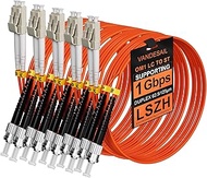 LC to ST Fiber Patch Cable OM1, Multimode 62.5/125µm Patch Cable Duplex, Fiber Jumper LSZH for Optic