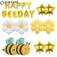 QINSHOP Happy Bee Day Balloon, Honey Bee Balloon Bee First Birthday Decoration, Baby Shower Decorations First Bee Day Decorations Supplies Boys