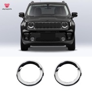2PCS Front Fog Light Cover Fog Light Trim Ring Replacement Parts For   2019-2021 6VM61SZ0AA 6VN96SZ0