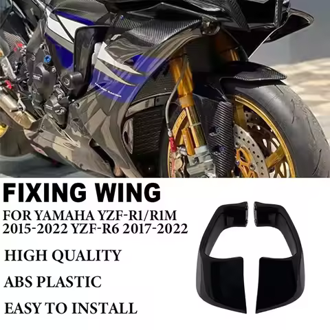 Motorcycle fixed wing spoiler For Yamaha YZF-R1 YZFR1 2015-2022 YZF-R6 YZFR6 2017-2022 YZF-R1M R1M20