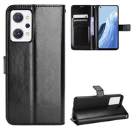 For OPPO Reno 9A Case Cover Flip Luxury Wallet PU Leather Phone Bags For Oppo Reno 9A 9 A Reno9A Phone Case Cover