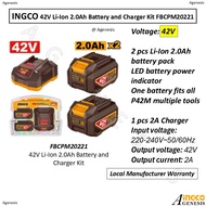 INGCO 42V Li-Ion Battery and Charger Kit FBCPM20221
