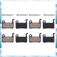 [W F S B] Universal 4 Pair Bicycle Disc Brake Pads for SHIM M975 M966, Bike Disc Brake Pad Replaceme