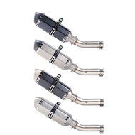 Slip On For Honda CB400 CB 400 Fit All Years Motorcycle Full System Exhaust Muffler Middle Link Pipe