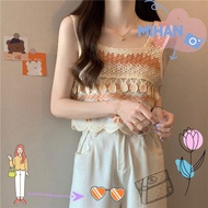 Mihan Crop Top - Knitted Embroidery Bohemian Summer