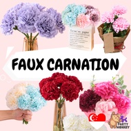 [SG SELLER] Artificial Carnation Mother's Day Fake Flower Flowers Florist Decoration Wedding Indoor Plant Decor Faux
