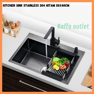 Kitchen sink stainless 304 black 5040 Kitchen sink black stainless 304