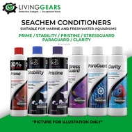 (NEW) Seachem Water Conditioners Aquarium Aquascape Fish (Prime /Stability /Pristine /Stressguard /Paraguard /Clarity )