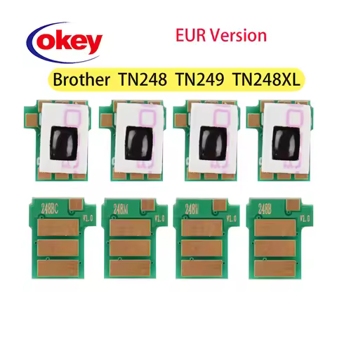 TN248 TN248XL TN249 Toner Cartridge Chip for Brother MFC-L3740CDW L3760CDW L8340CDW L8390CDW HL-L321