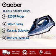 Gaabor Handheld Steam Iron 2200W Steamer Glide Soleplate Steamer Iron Seterika Baju