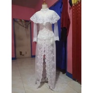 Modern Wedding Ceremony KEBAYA Dress with Free Bolero