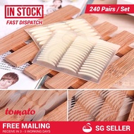 [SG Seller] 240 Pairs White Thin Invisible Double Eyelid Adhesive Eye Tape Sticker