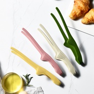 Silicone Barbecue Tongs Croissant Tongs Household Kitchen Steak Tongs Barbecue Shop Food Tongs Steak