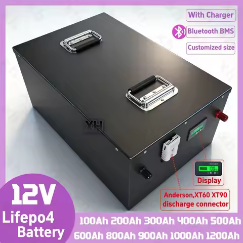 XH-12V 12.8V 100Ah 200Ah 300Ah 400Ah 500Ah 600Ah 800Ah 1000Ah lithium lifepo4 battery solar system i