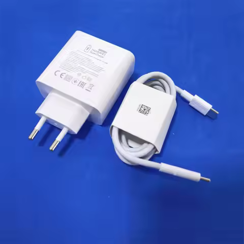 Huawei 100W Universal EU Charger USB A/C Port SuperCharge Adapter 6A PD Cable For Mate 80 70 60 Pro+
