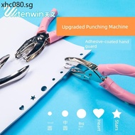 Handmade Hole Puncher Hand-held Puncher Stationery Binding Puncher Round Hole Paper Puncher Heart Bi