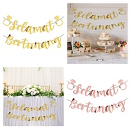 Engagement Banner Selamat Bertunang Banner Pelamin Tunang DIY Majlis Pertunangan Backdrop Deco Hiasa