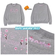 日本代購  🇯🇵 BAPE 櫻花 SAKURA A BATHING APE® RELAXED FIT CREWNECK 2023